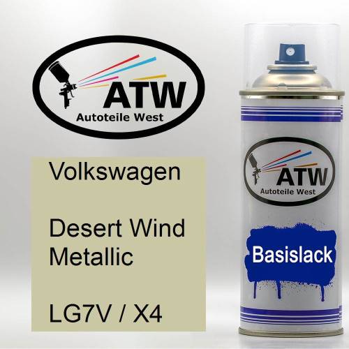 Volkswagen, Desert Wind Metallic, LG7V / X4: 400ml Sprühdose, von ATW Autoteile West.